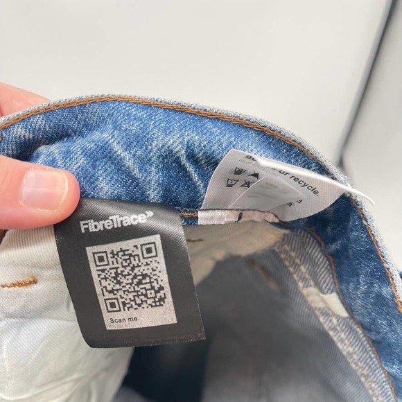 Reformation Cynthia High Rise Straight Jeans Womens 26 Colorado Button Fly New - Picture 11 of 14